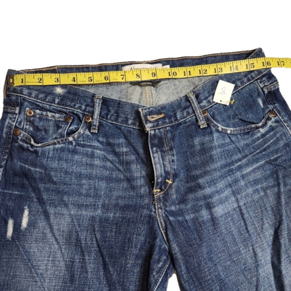 Size 8L 𝅺Jean distressed Cotton Boot cut flaired ABERCROMBIE & FITCH - Picture 7 of 13